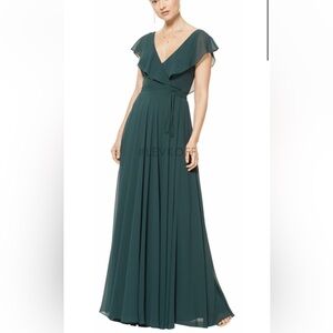 Levkoff bridesmaids dress - Evergreen